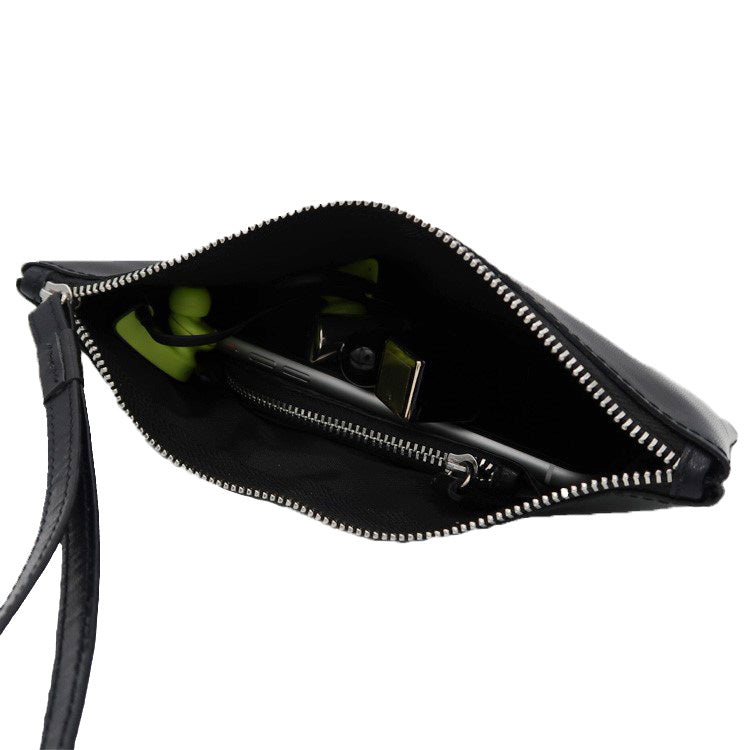 MT. G: Emma Leather Zip Wristlet Pouch