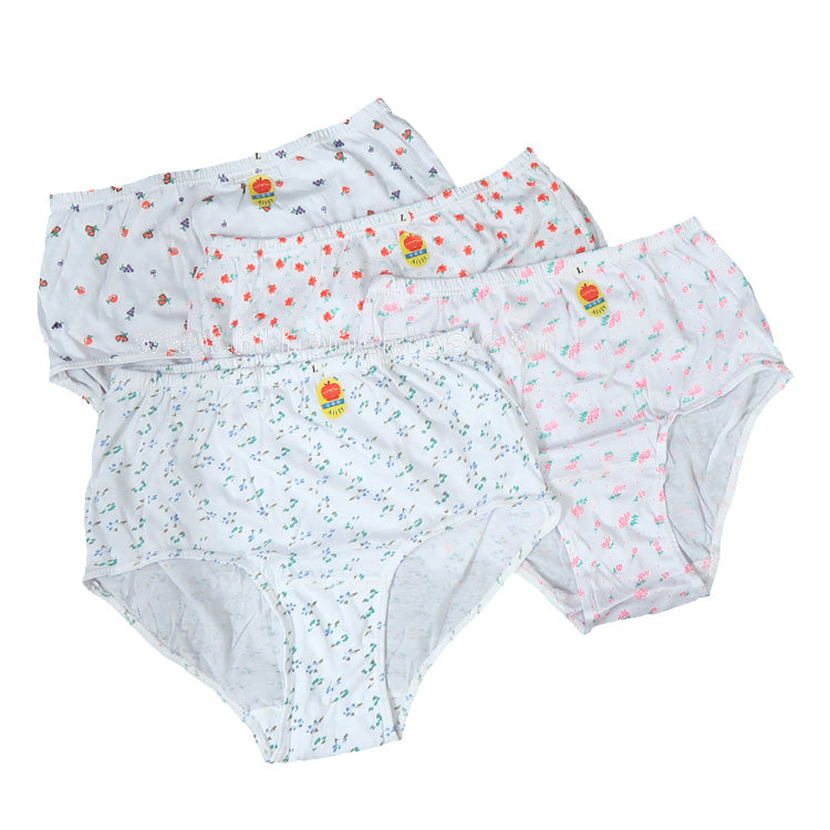 12Pcs/Pack Alily: High Waist Pattern Breathable Panties