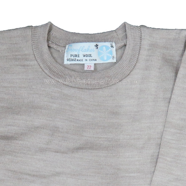 Snowflakes: Kids Pure Wool Long Sleeve Pullover