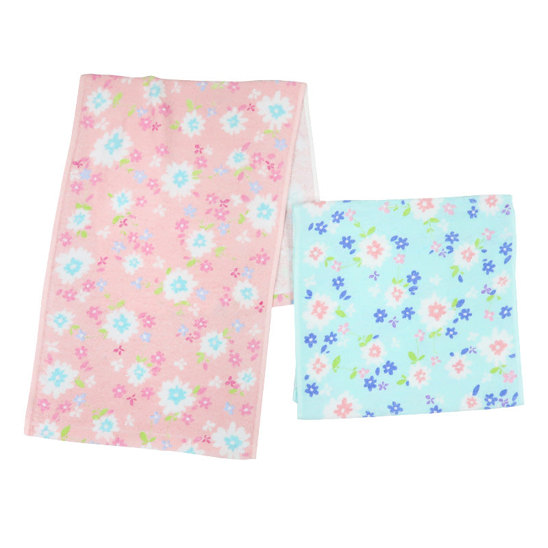 6Pcs/Pack Senshu Towel: Flowered Face Towels (Made in Japan)