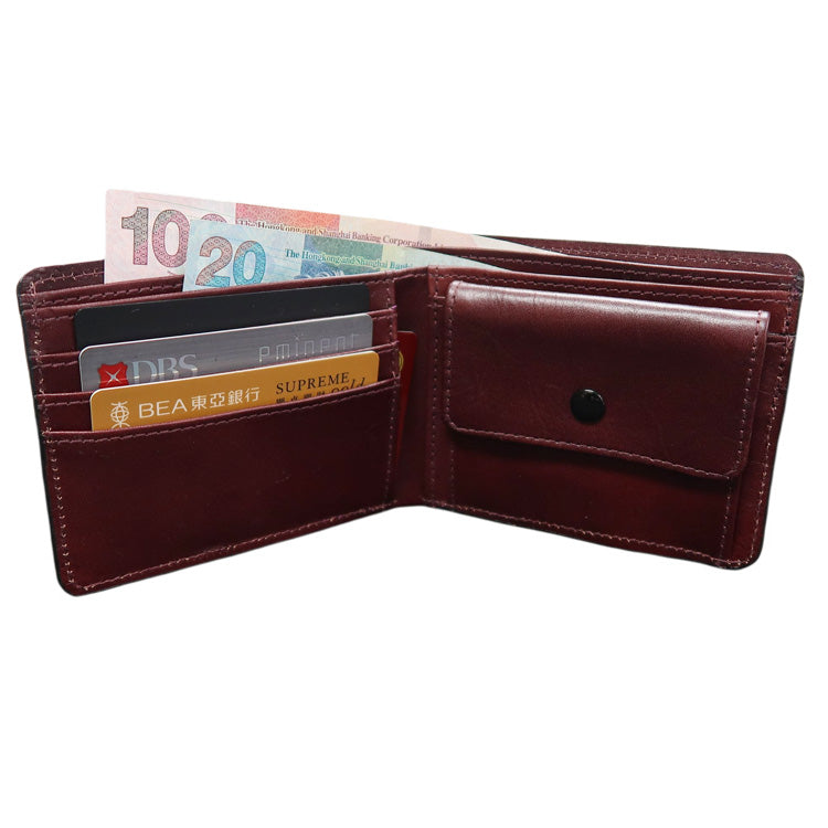 MT. G: Bruce Men's Leather Bifold Wallet