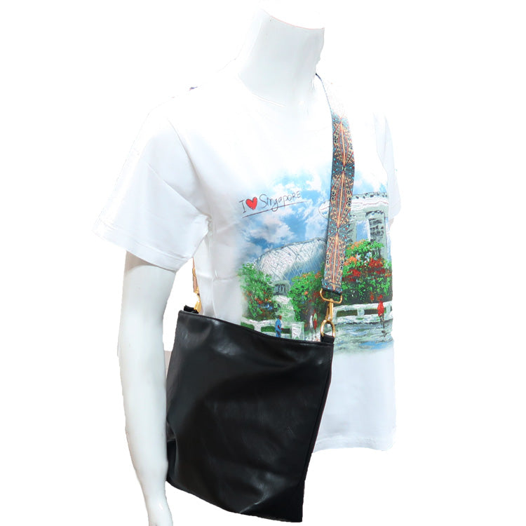 Fashionable Imitative Leather Crossbody Bag