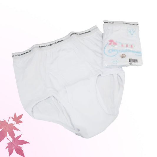 6Pcs/pack Chrysanthemum: Men's Embroidery Briefs