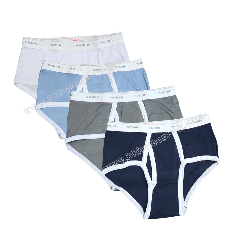 12Pcs/Pack Red Sword: Men's Briefs