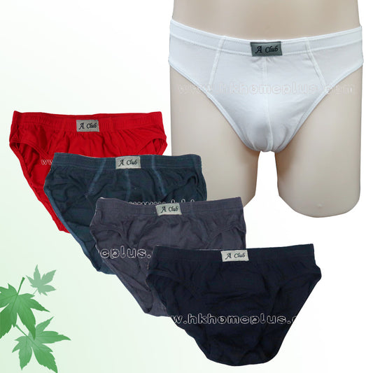 6pcs/2boxes A Club: Men's Solid Color Briefs