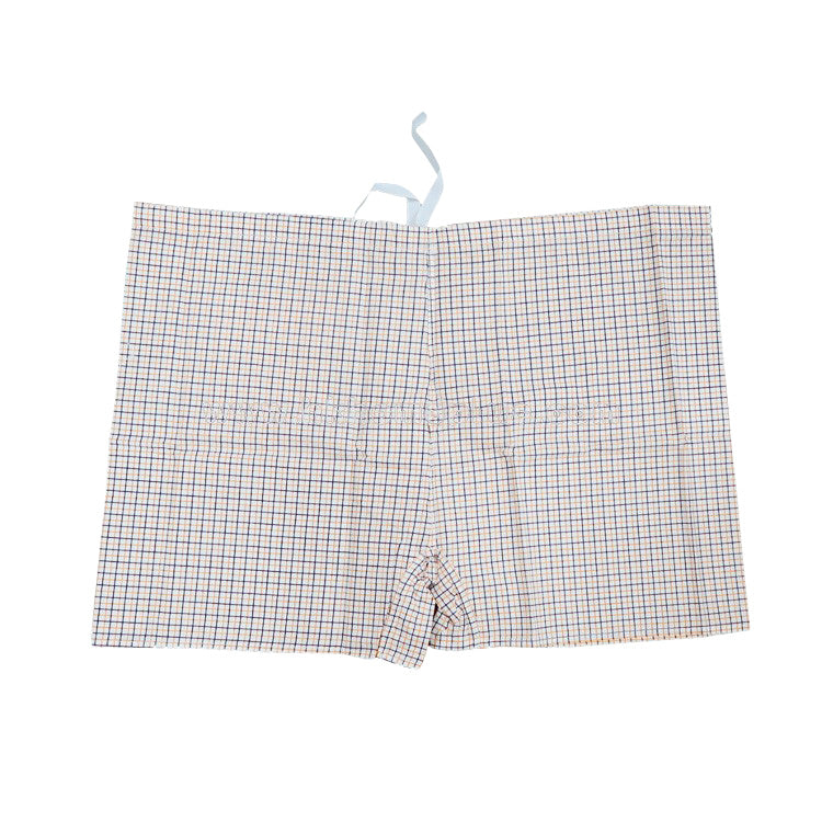 12Pcs/Pack Rose: Men's Drawstring Checkered Trunks