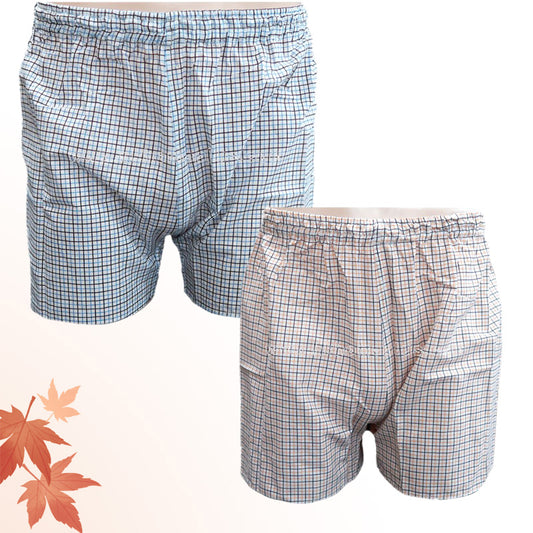 12Pcs/Pack Rose: Men's Checkered Trunks