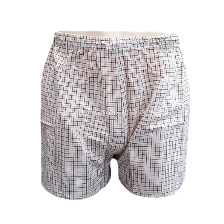 12Pcs/Pack Rose: Men's Checkered Trunks