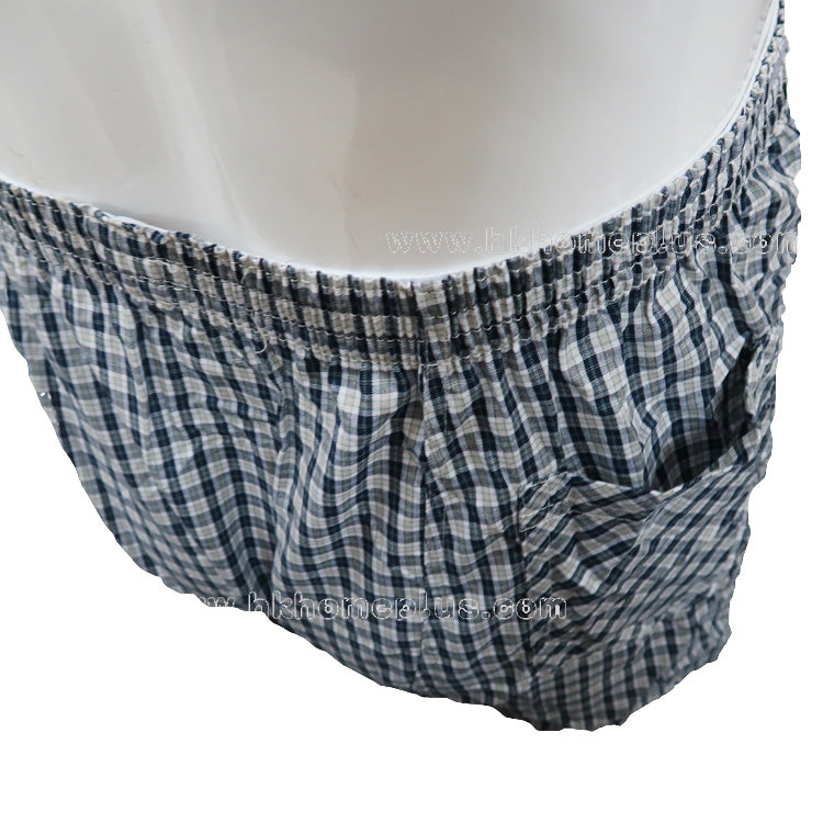 12Pcs/pack Chrysanthemum: Men's 100% Cotton Checkered Boxer