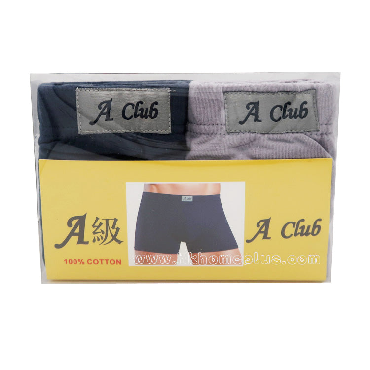 6pcs/3boxes A Club: Men's Cotton Stretch Shorts