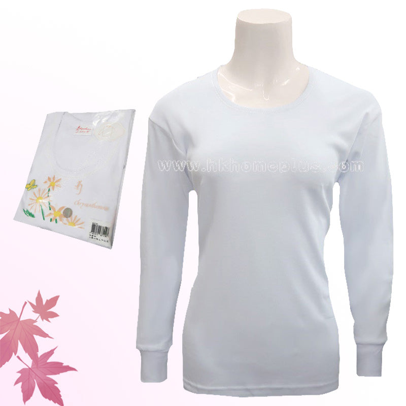 6Pcs/pack Chrysanthemum: Women's Lace Crewneck Pullover