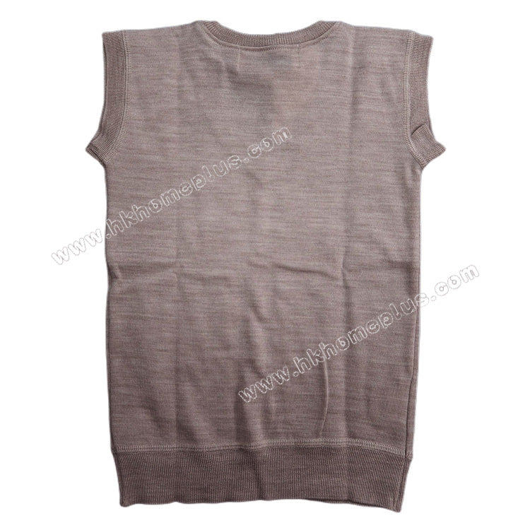 Snowflakes: Kids Pure Wool V-neck Pullover Tank Top