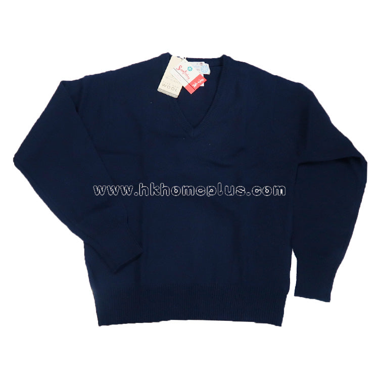 Snowflakes: Kid's Pure Wool Long Sleeve Pullover