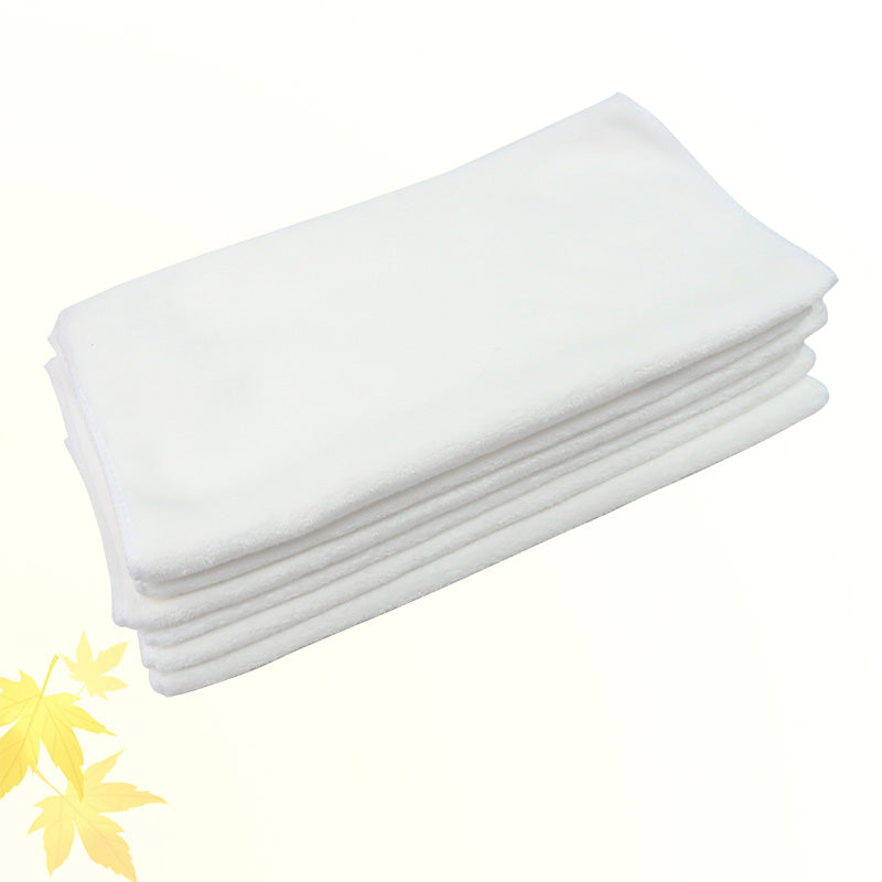 12Pcs/Pack Microfiber White Face Towels