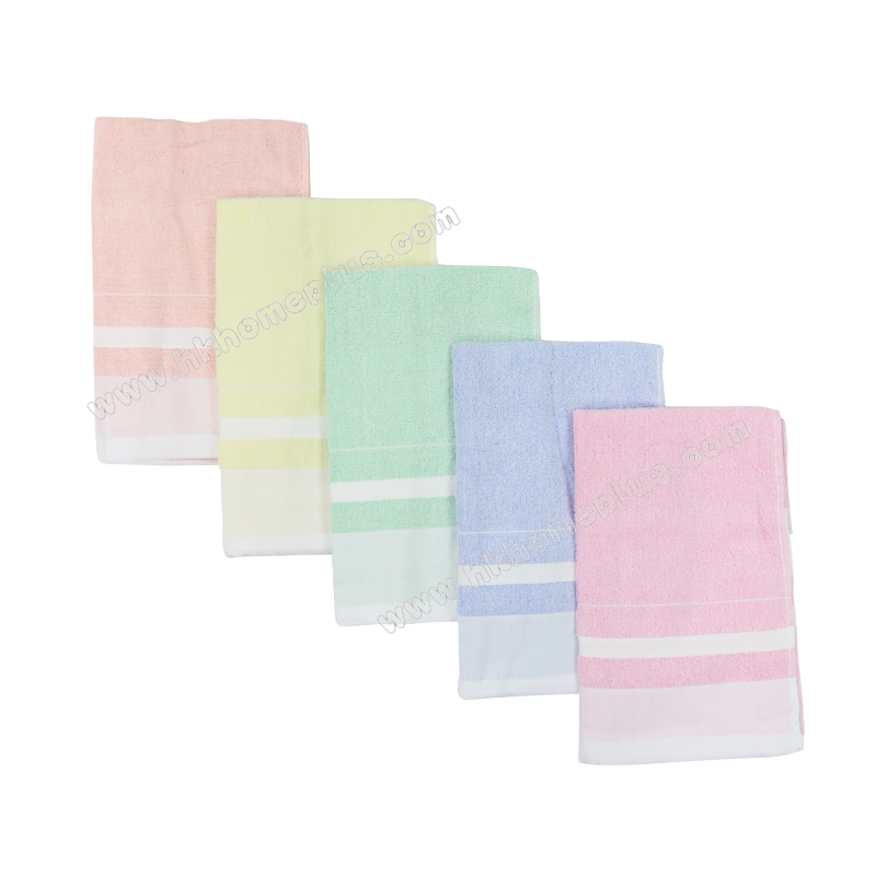 12Pcs/pack Sailboat: 30s Silk Cotton Solid Color Face Towels