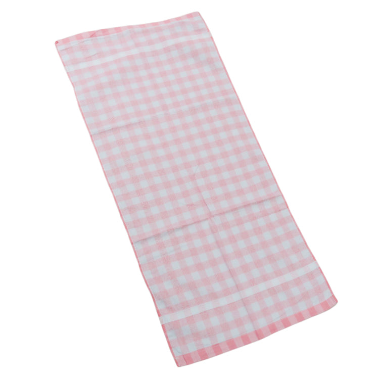 12Pcs/pack Dual boat: 30s Silk Cotton Checkered Face Towels