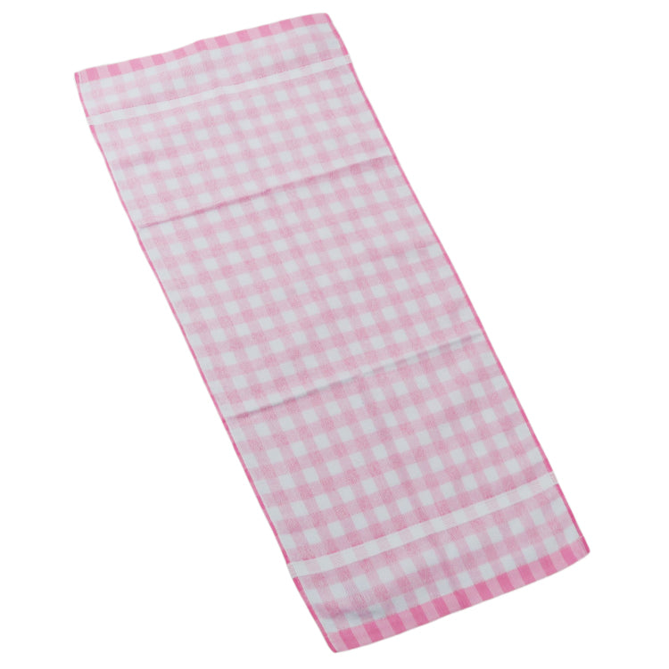 12Pcs/pack Dual boat: 30s Silk Cotton Checkered Face Towels