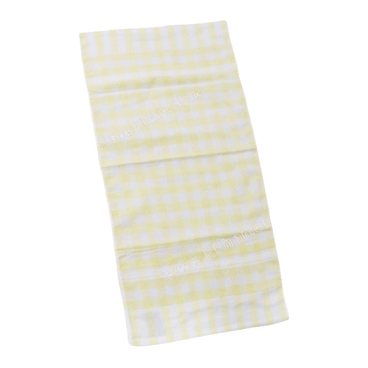 12Pcs/Pack Dual boat: 30s Silk Cotton Checkered Face Cloths