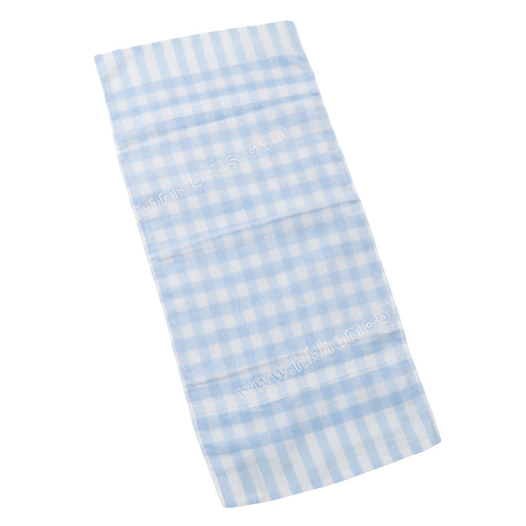 12Pcs/Pack Dual boat: 30s Silk Cotton Checkered Face Cloths