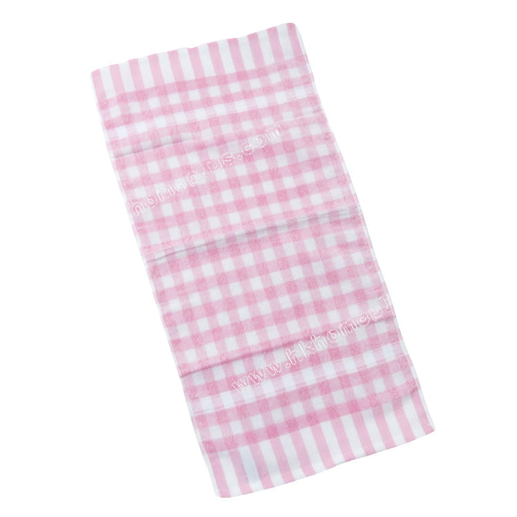 12Pcs/Pack Dual boat: 30s Silk Cotton Checkered Face Cloths