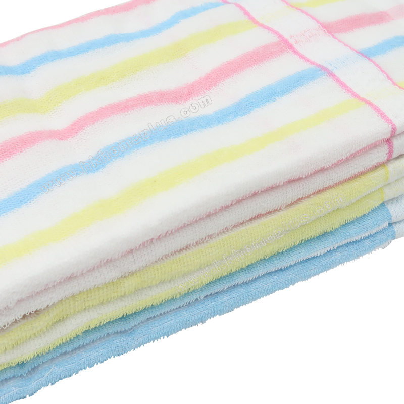 12Pcs/pack Sailboat: 30s Silk Cotton Rainbow Face Towels