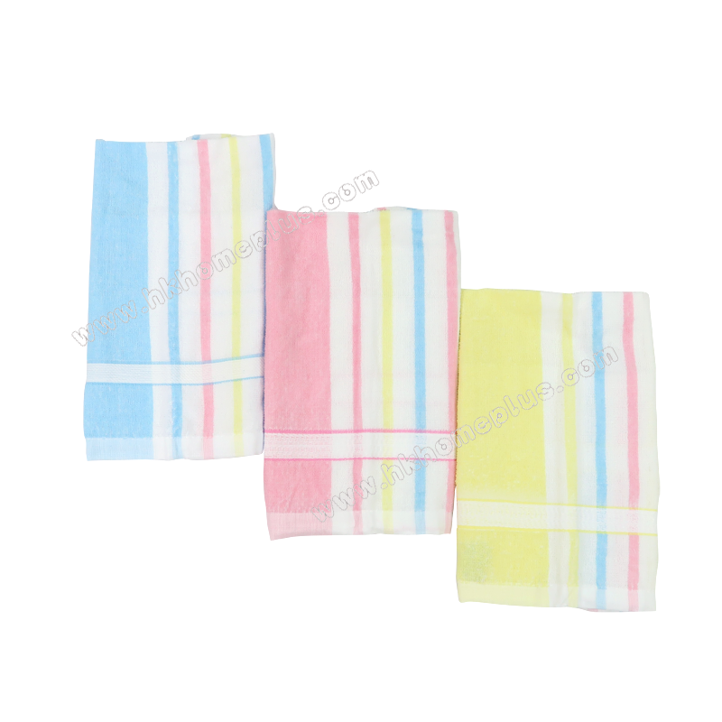 12Pcs/pack Sailboat: 30s Silk Cotton Rainbow Face Towels