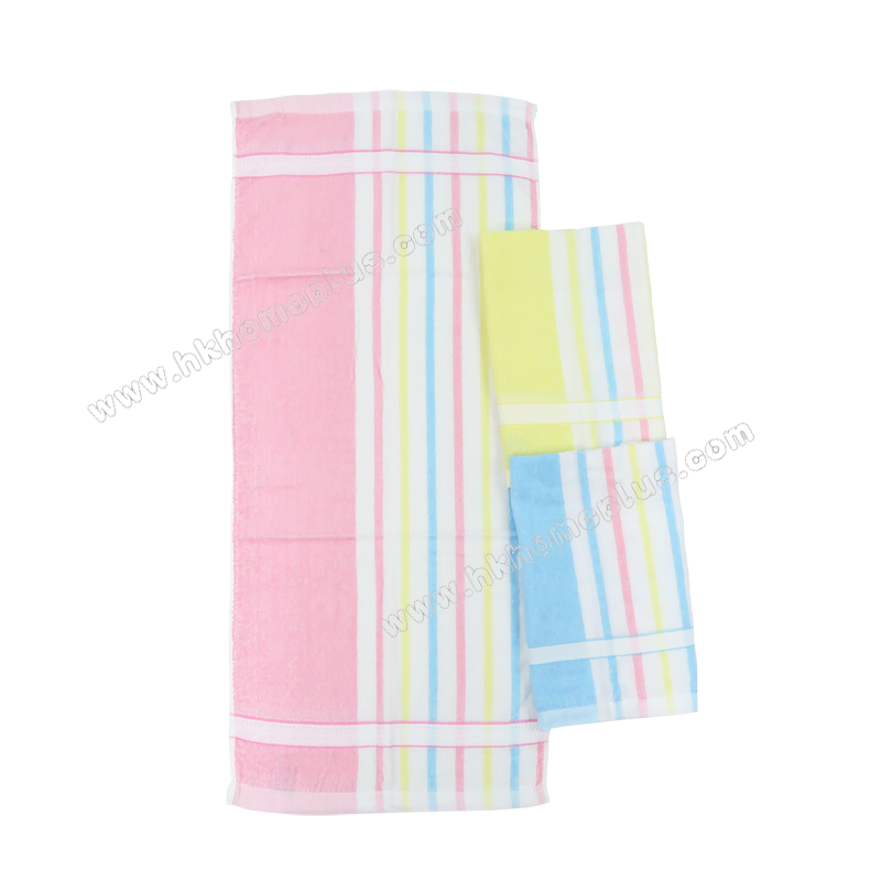 12Pcs/pack Sailboat: 30s Silk Cotton Rainbow Face Towels