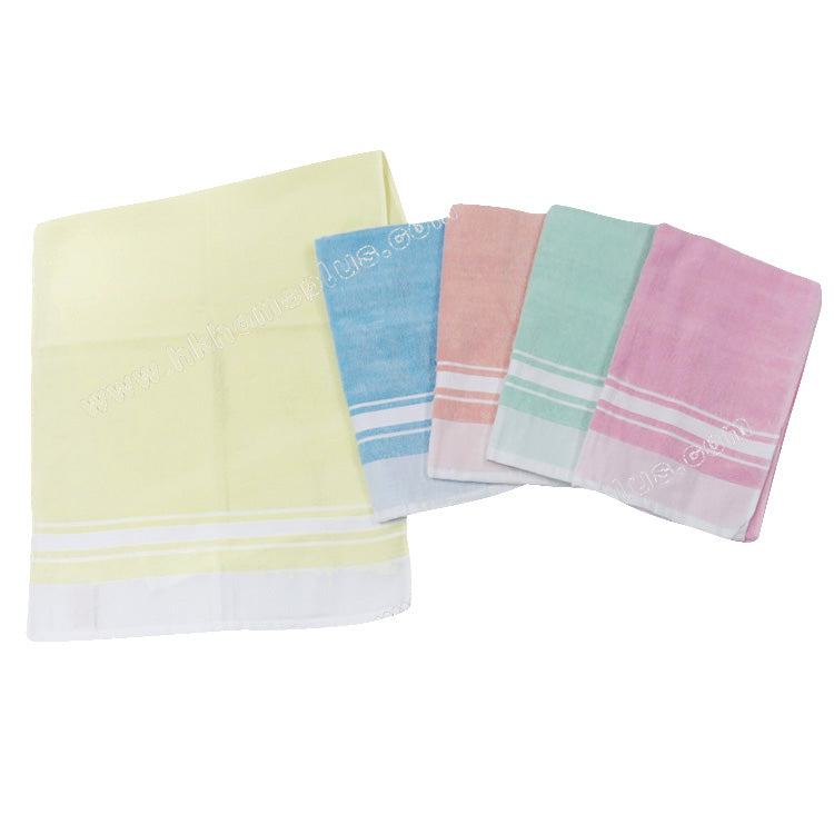 12Pcs/Pack Dual boat: 100s Silk Cotton Solid Color Face Towels