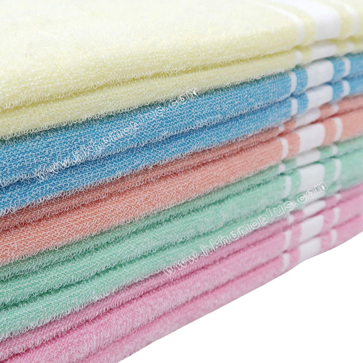 12Pcs/Pack Dual boat: 100s Silk Cotton Solid Color Face Towels