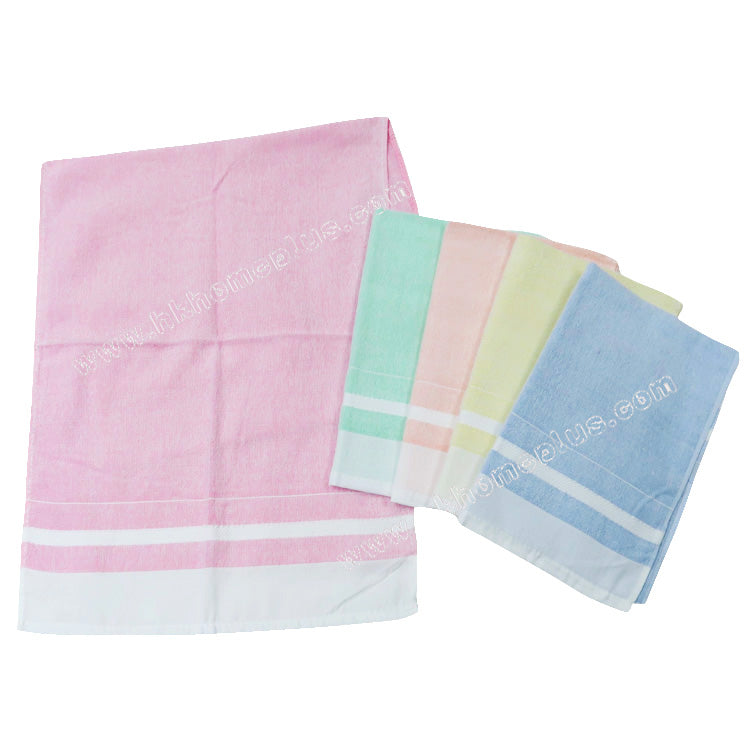 12Pcs/pack Dual Boat: 30s Silk Cotton Solid Color Face Towels