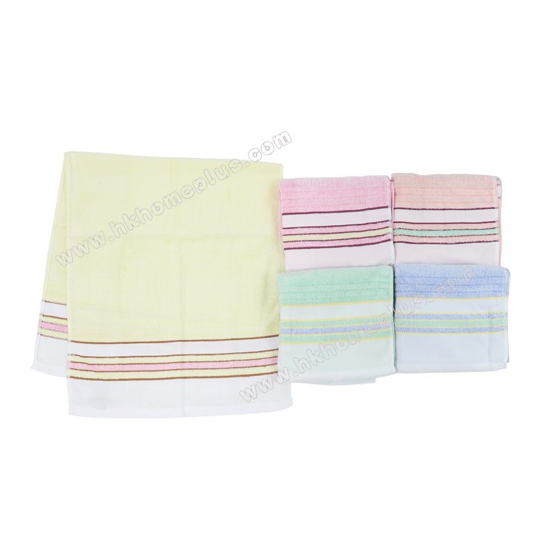 12Pcs/pack Sailboat: 60s Silk Cotton Solid Color Face Towels