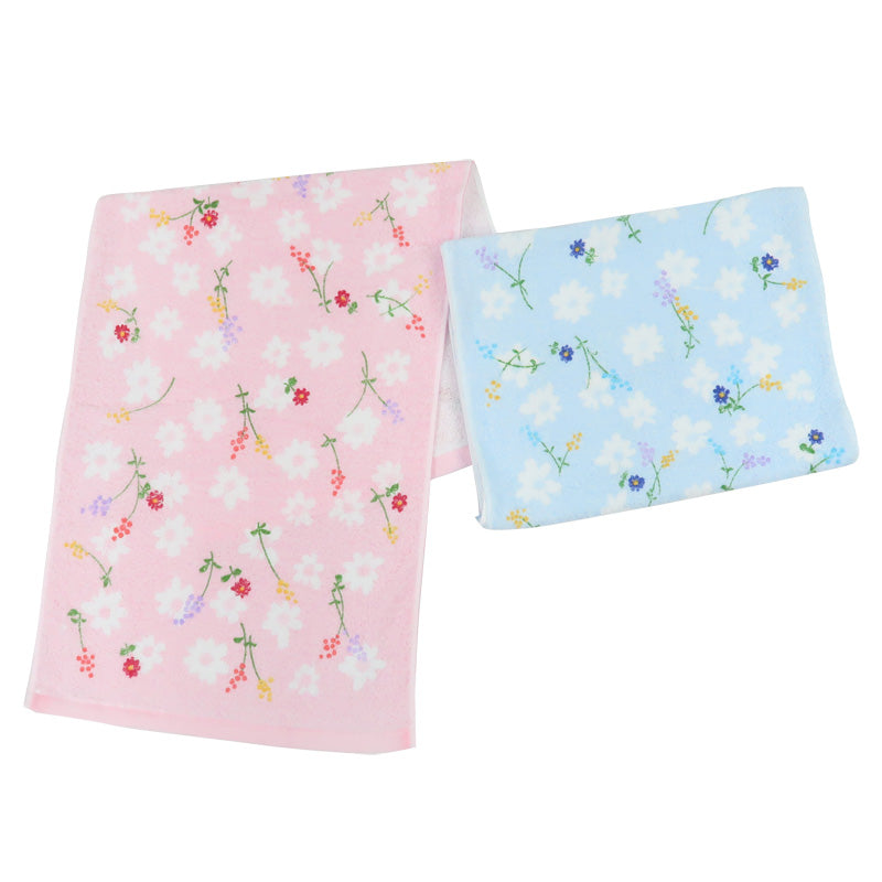 6Pcs/Pack Senshu Towel: Flowered Face Towels (Made in Japan)