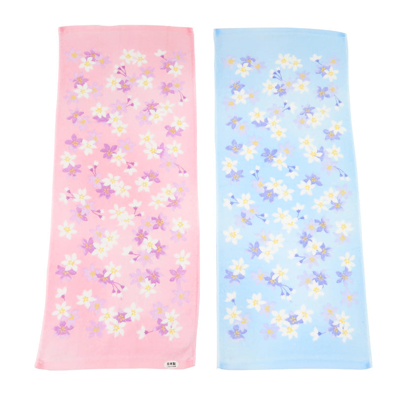6Pcs/Pack Senshu Towel: Flowered Face Towels (Made in Japan)