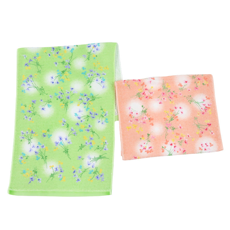 6Pcs/Pack Senshu Towel: Flowered Face Towels (Made in Japan)