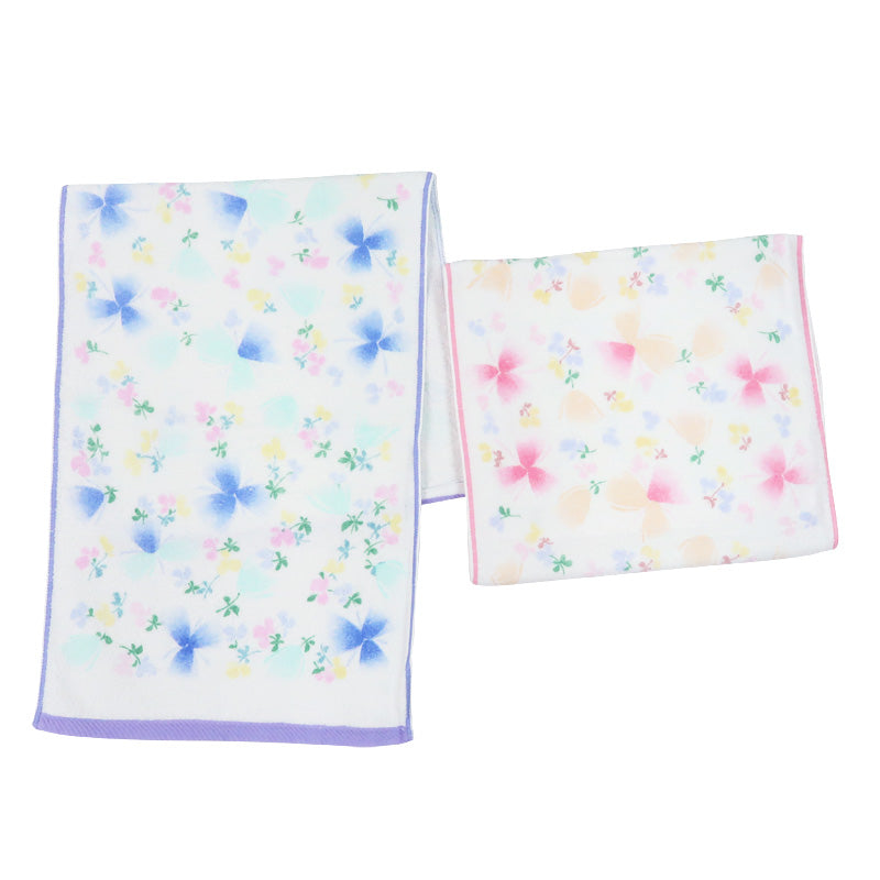 6Pcs/Pack Senshu Towel: Flowered Face Towels (Made in Japan)