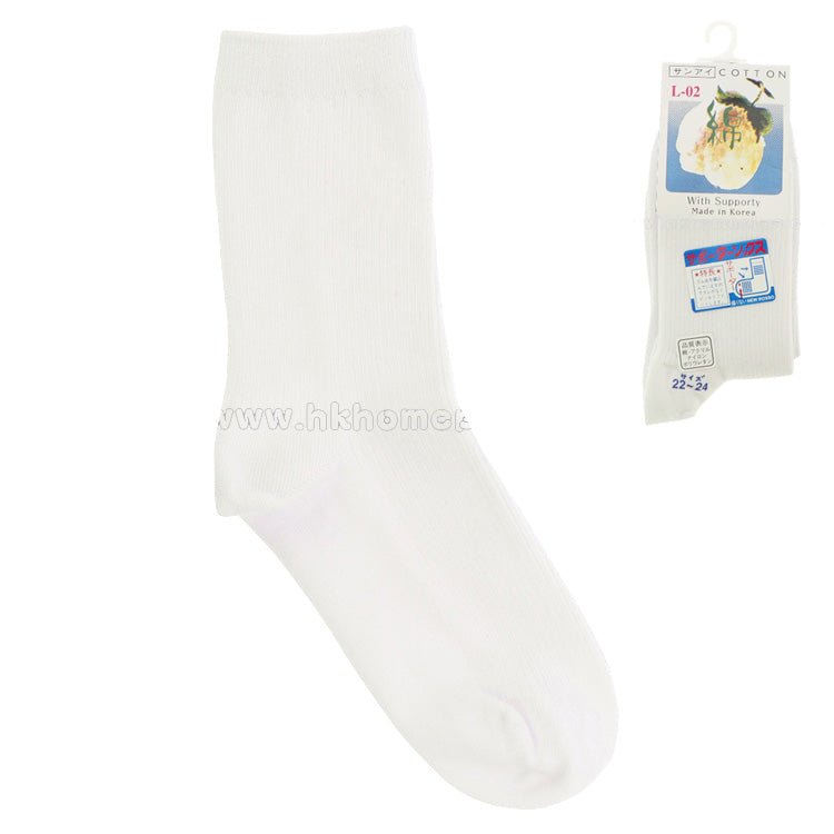 12Pairs/Pack ANGELA: Made in Korea - Cotton Quarter Socks 22-24CM