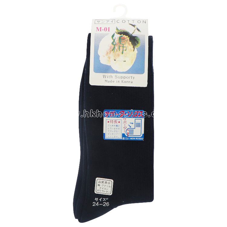 12Pairs/Pack ANGELA: Made in Korea - Cotton Crew Socks 24-26CM