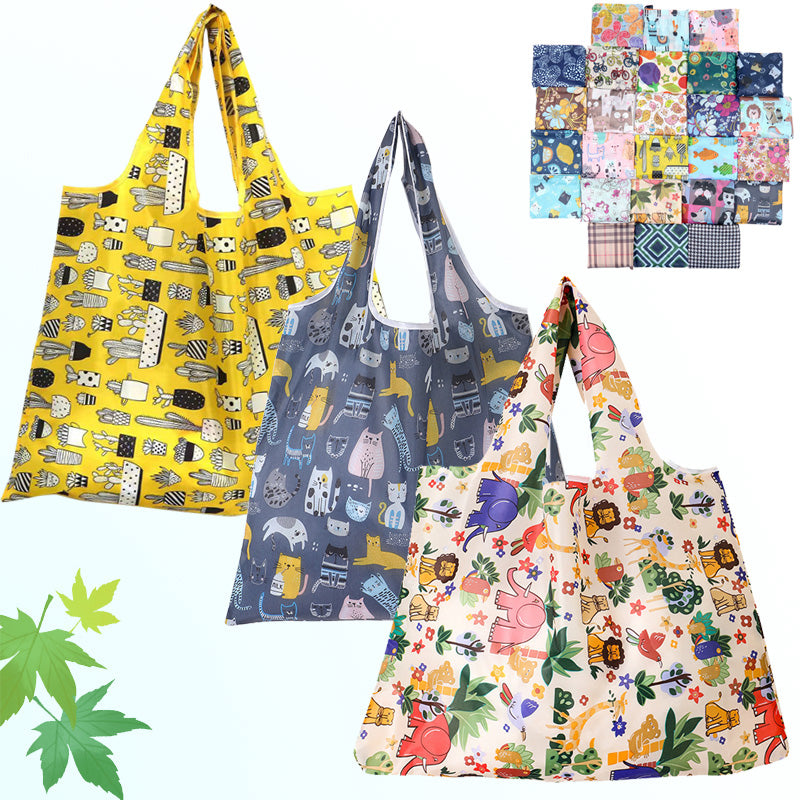 Printed folded shopping bag
