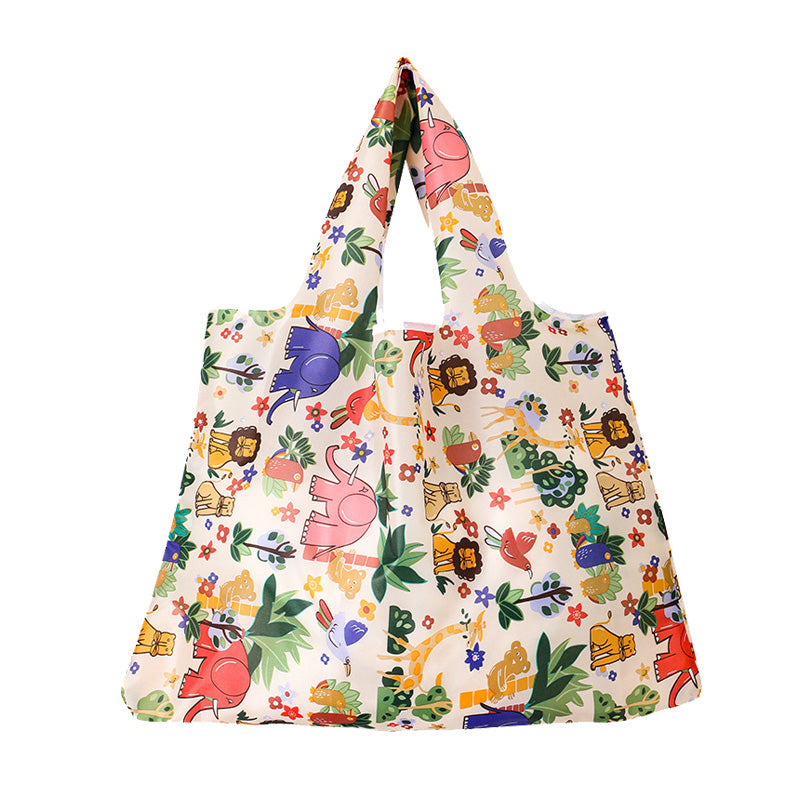 Printed folded shopping bag