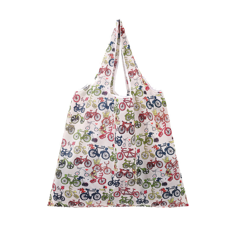 Printed folded shopping bag