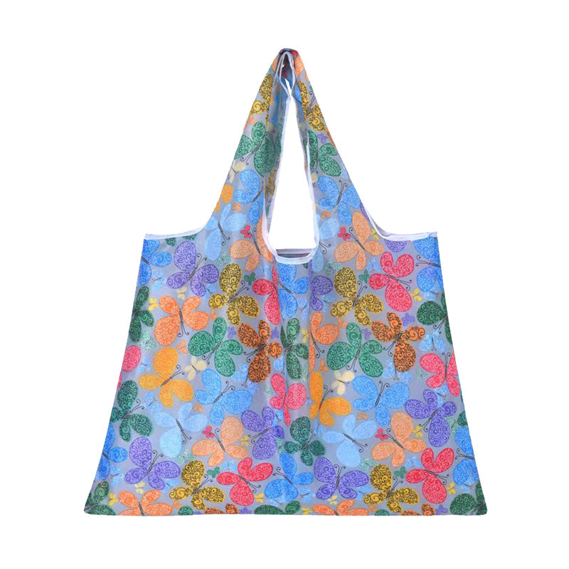 Printed folded shopping bag