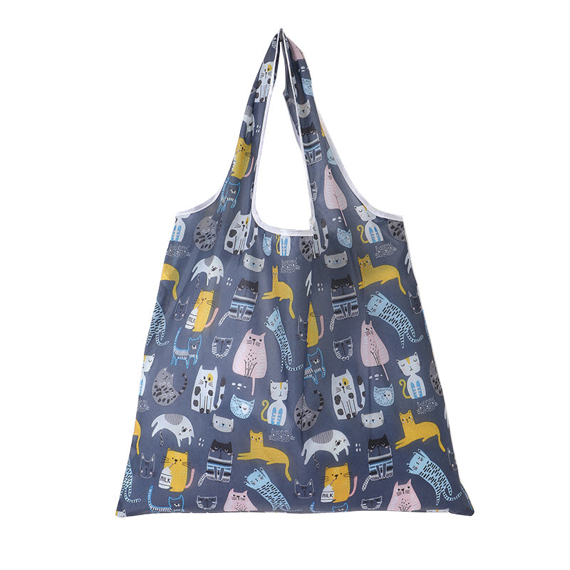 Printed folded shopping bag