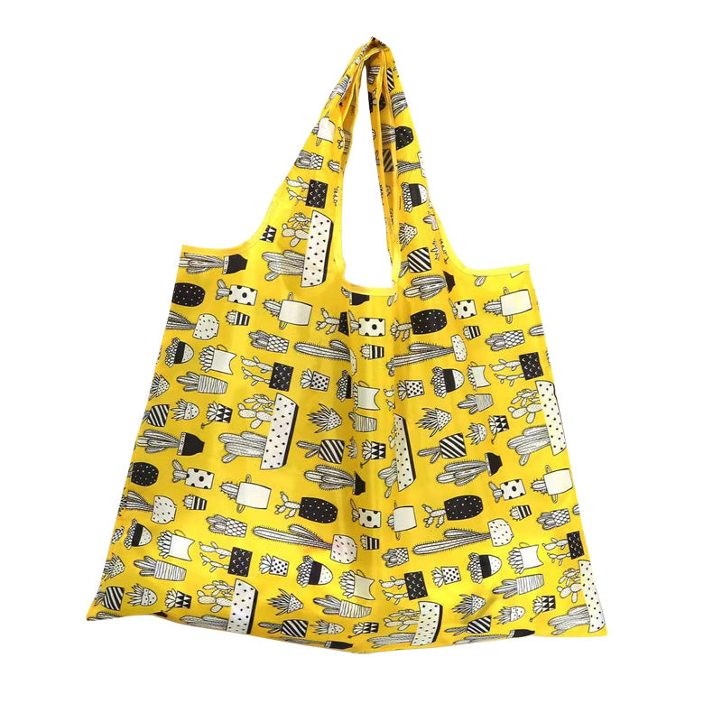 Printed folded shopping bag