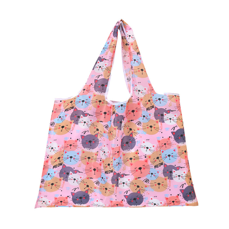 Printed folded shopping bag