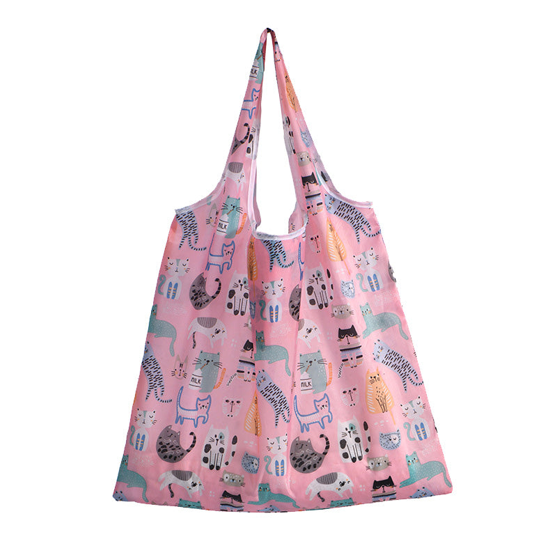 Printed folded shopping bag