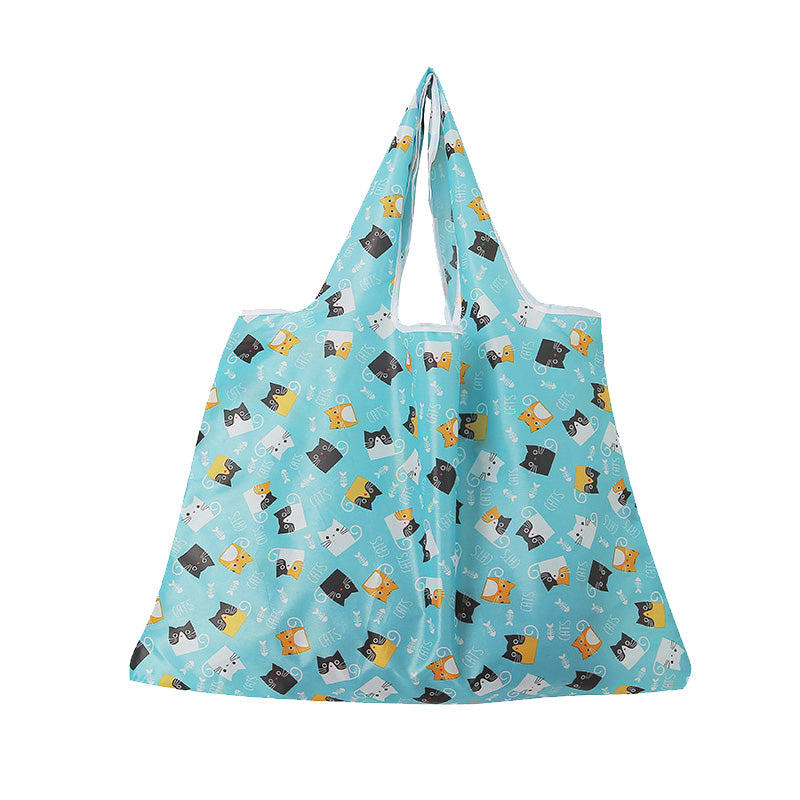 Printed folded shopping bag